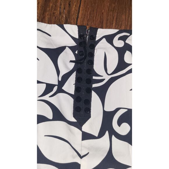 Marc Jacobs Black and White Printed Cotton Pencil Skirt Silk lined Sz 12 - Picture 4 of 5